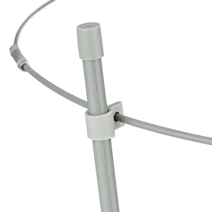 Set 2 spaliere rotunde gri, 76 cm