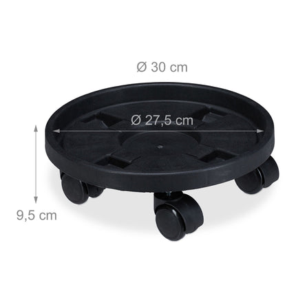 Set de 2 role mici din plastic pentru plante