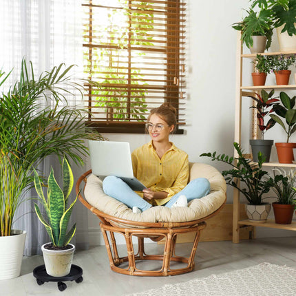 Set de 2 role mici din plastic pentru plante
