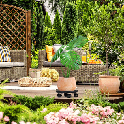 Set de 2 role mici din plastic pentru plante