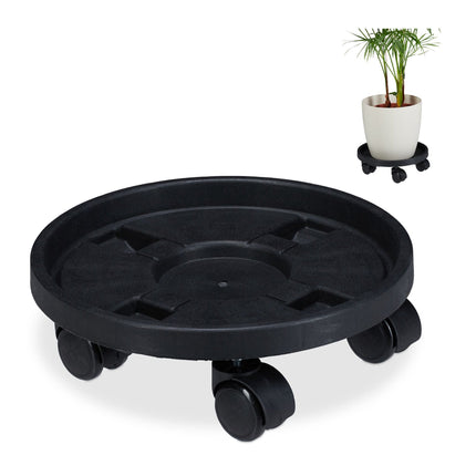 Set de 2 role mici din plastic pentru plante