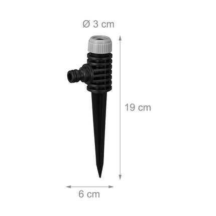Set de 2 aspersoare Spike in negru/gri