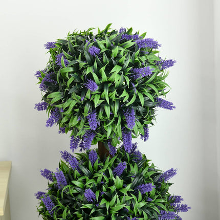 Large artificial lavender trees, UV resistant for home and office