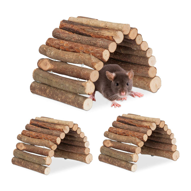 Set 3 Pod Rozatoare Lemn 10 x 22 cm