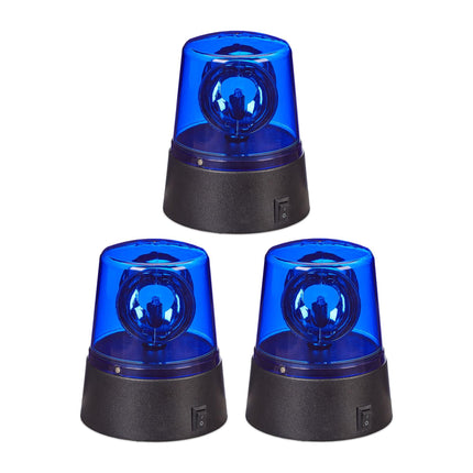 Set de 3 lumini LED albastre