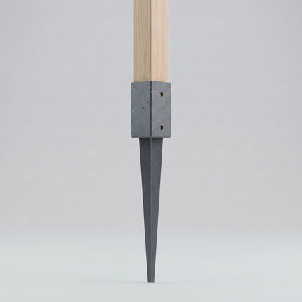 Set de 4 ancore de stâlp din oțel inoxidabil, 61 x 750 mm