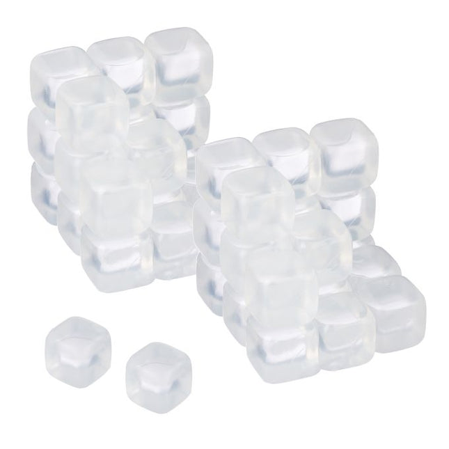 Set of 50 reusable ice cubes