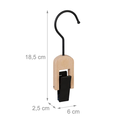 Set 5 cârlige pentru rufe Negru