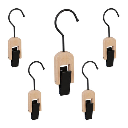 Set 5 cârlige pentru rufe Negru