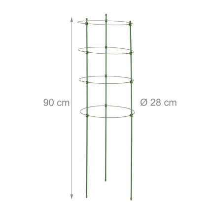 Set of 6 Plant Supports 90 cm