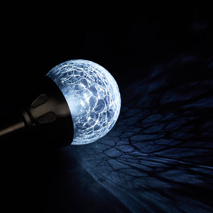 Set of 6 round solar lamps