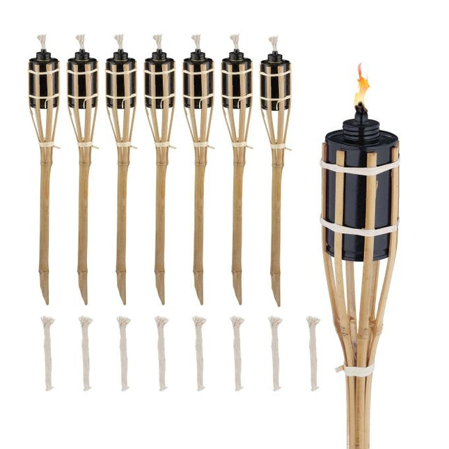Set 8 torțe de grădină 50 cm