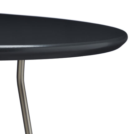 Set table with 3 metal legs