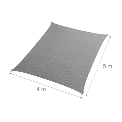 Velă de umbră cu inele de fixare, parasolar HDPE respirabil