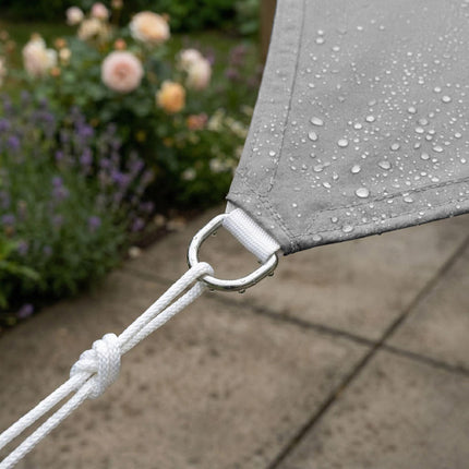 Shade Sail With Eyelets, Polyester, Water-Repellent