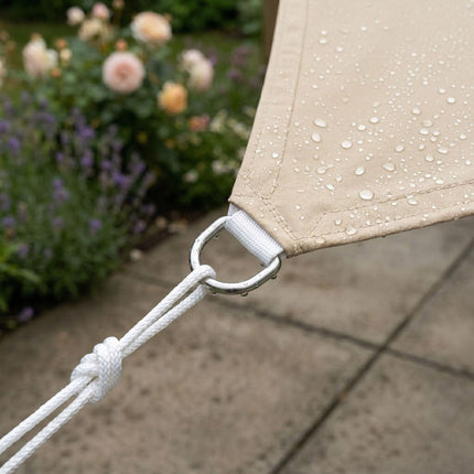 Shade Sail With Eyelets – Water-Repellent Polyester