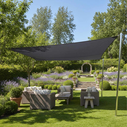 Shade Sail With Eyelets, Water-Repellent Polyester