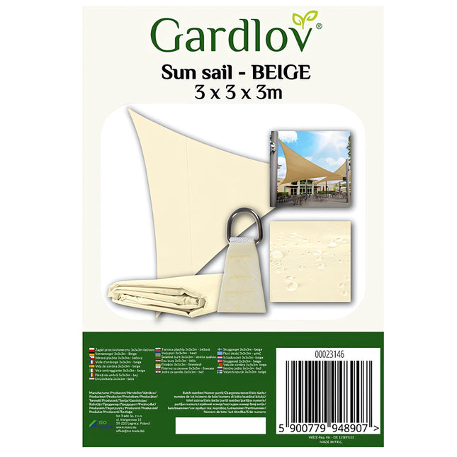 Parasol 3x3x3 bej Gardlov 23146