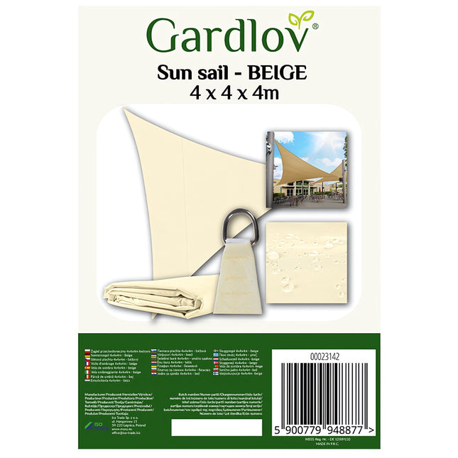 Parasol 4x4x4 bej Gardlov 23142