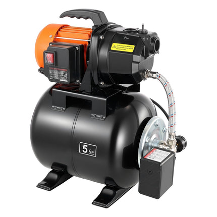 Shallow Well Jet Pump 1 HP, 230V, 19 L Pressure Tank