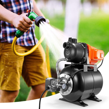 Shallow Well Pump 1 HP with Pressure Tank, 1000 GPH