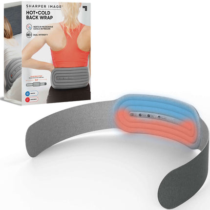 Sharper Image Hot and Cold Compression Back Wrap, Microwavable, 1.4 m