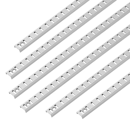 Shelf Pilaster Strips 36.3 in, 8-Pack, 32 Screws