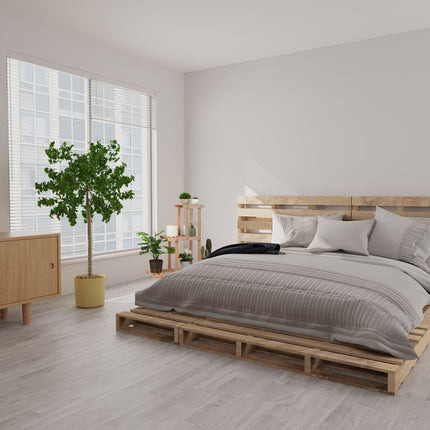 Raft pentru plante din bambus