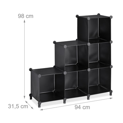 Sistem de rafturi cu 6 cuburi