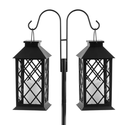Shepherd Hooks, 8-Pack 60-Inch Dual-Arm Bird Feeder Pole