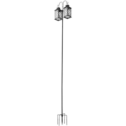 Shepherd Hooks, 8-Pack Double Hook 76-Inch Steel Poles