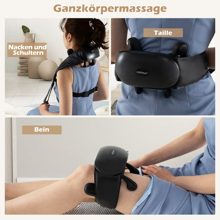 Aparat de masaj Shiatsu pentru gât și umeri, frământare 4D, căldură