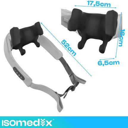 Aparat de masaj pentru gât wireless Shiatsu cu încălzire LED