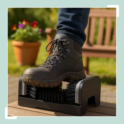 Racletă de încălțăminte cu perii pentru curățarea în aer liber