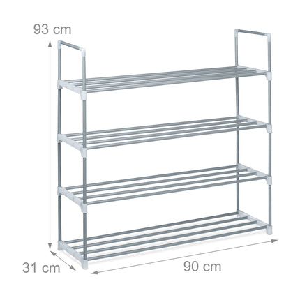 Raft pentru încălțăminte metal argintiu