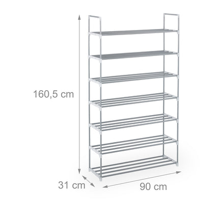 Raft pentru încălțăminte metal argintiu