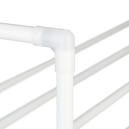 Raft pentru pantofi alb, din metal
