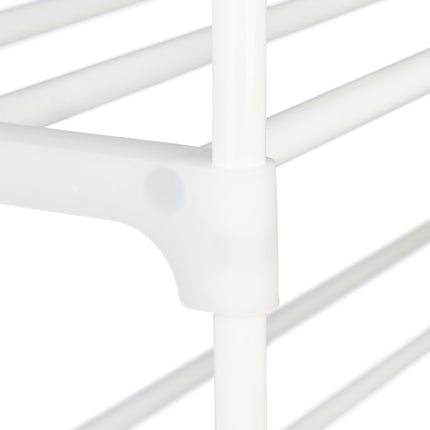 Raft pentru pantofi alb, din metal