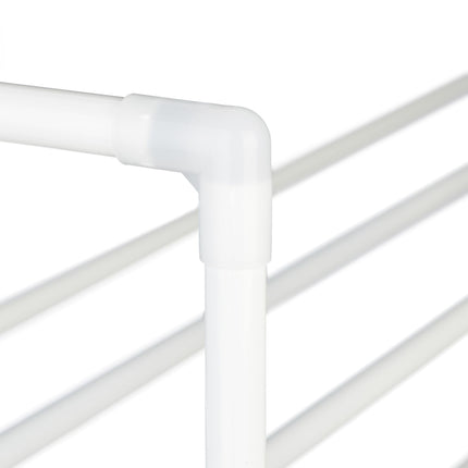 Raft pentru pantofi alb, din metal