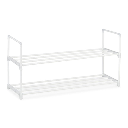 Raft pentru pantofi alb, din metal