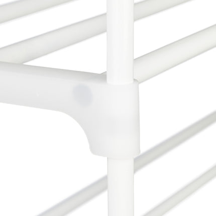 Raft pentru pantofi alb, din metal