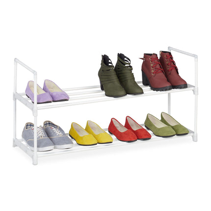 Raft pentru pantofi alb, din metal