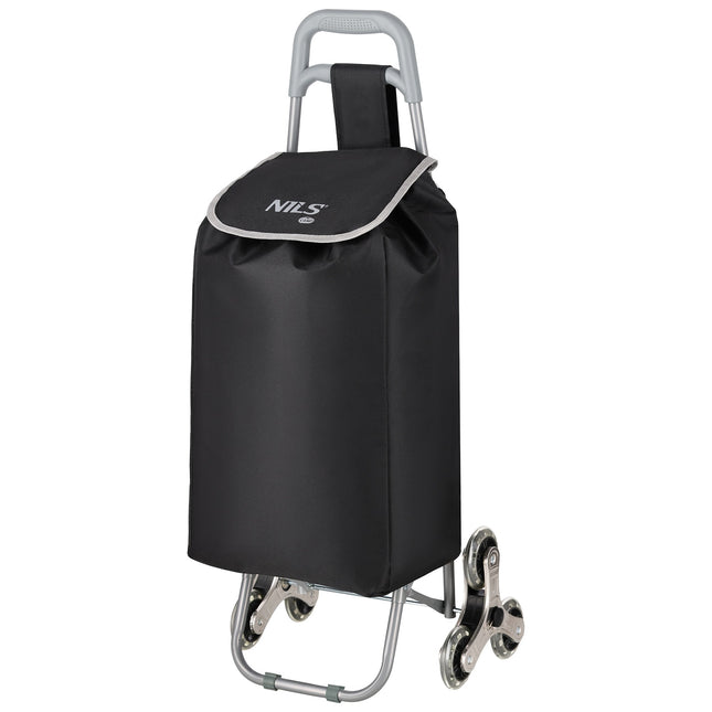 Cos de cumparaturi 40L, negru, pliabil
