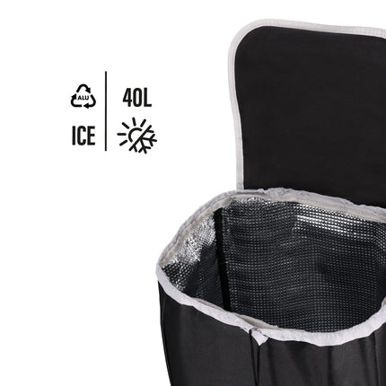 Coș de cumpărături, capacitate 40 l, negru