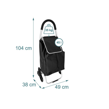 Shopping Trolley Stair Climber, 45L, Insulated Bag