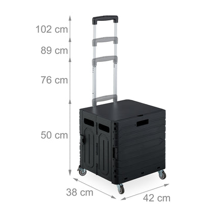 Coș de cumpărături cu mâner telescopic
