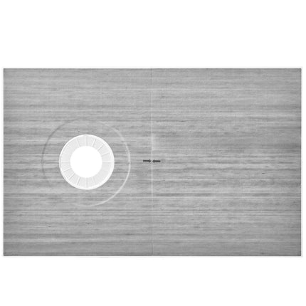 Shower Pan Kit 60 x 38 in, 160mm Offset Drain, EPS