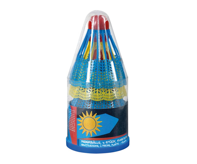 Volane, pachet de 4 pentru badminton, durabile și ușoare