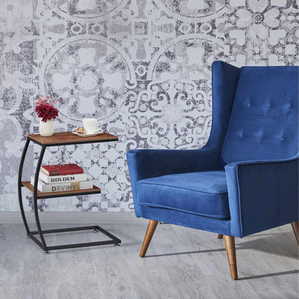 Masuta laterala design industrial 2 nivele