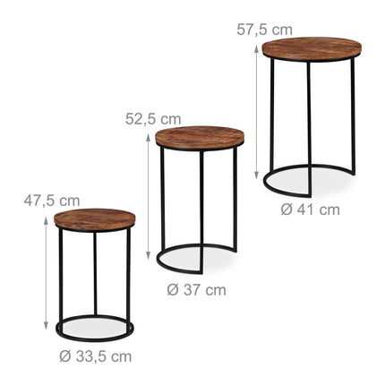 Set de 3 masute laterale